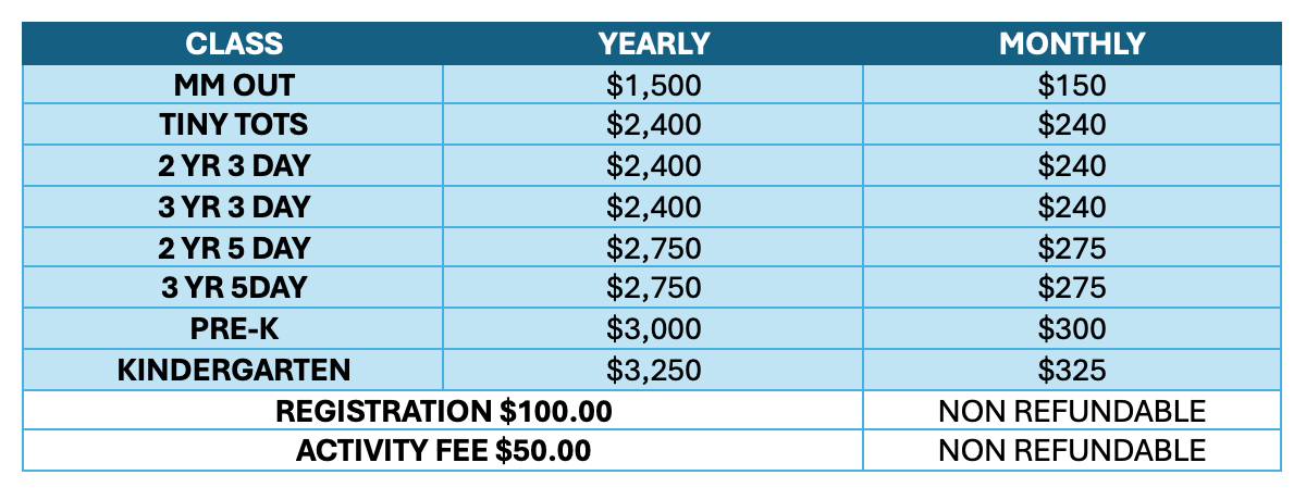 JUMC Tuition 25-26